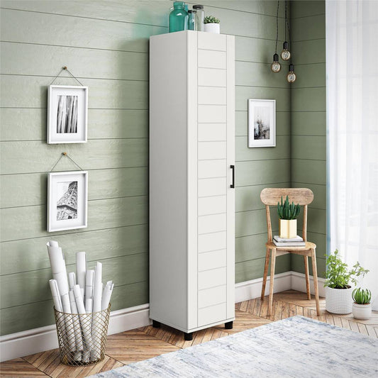 16 Wide 1-Door Shiplap Storage Cabinet Langley Street