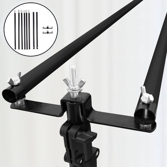 10ft Diy Adjustable Triple Crossbar Kit And Mounting Brackets For Backdrop Stands - 3 | By Tableclothsfactory