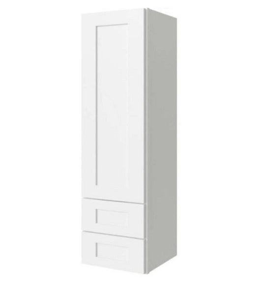 15w X 60h Bathroom Linen Closet Cabinet - Shaker Style L&C Cabinetry