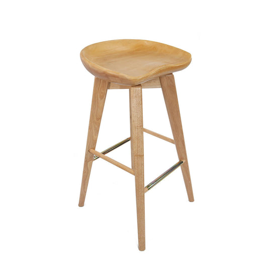 Swivel Solid Wood Bar & Counter Stool Gracie Oaks Seat Height