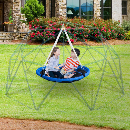 10ft Dome Climber Swing, 45 Inch Saucer Swing For Climbing Dome, 300 Lbs Heavy Duty For For Tree Swing Set Backyard Indoor (Swing Only Not Included