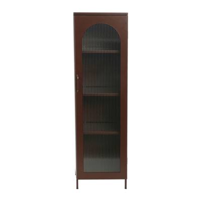 ® Yessy Metal Cabinet With Arched Glass Door