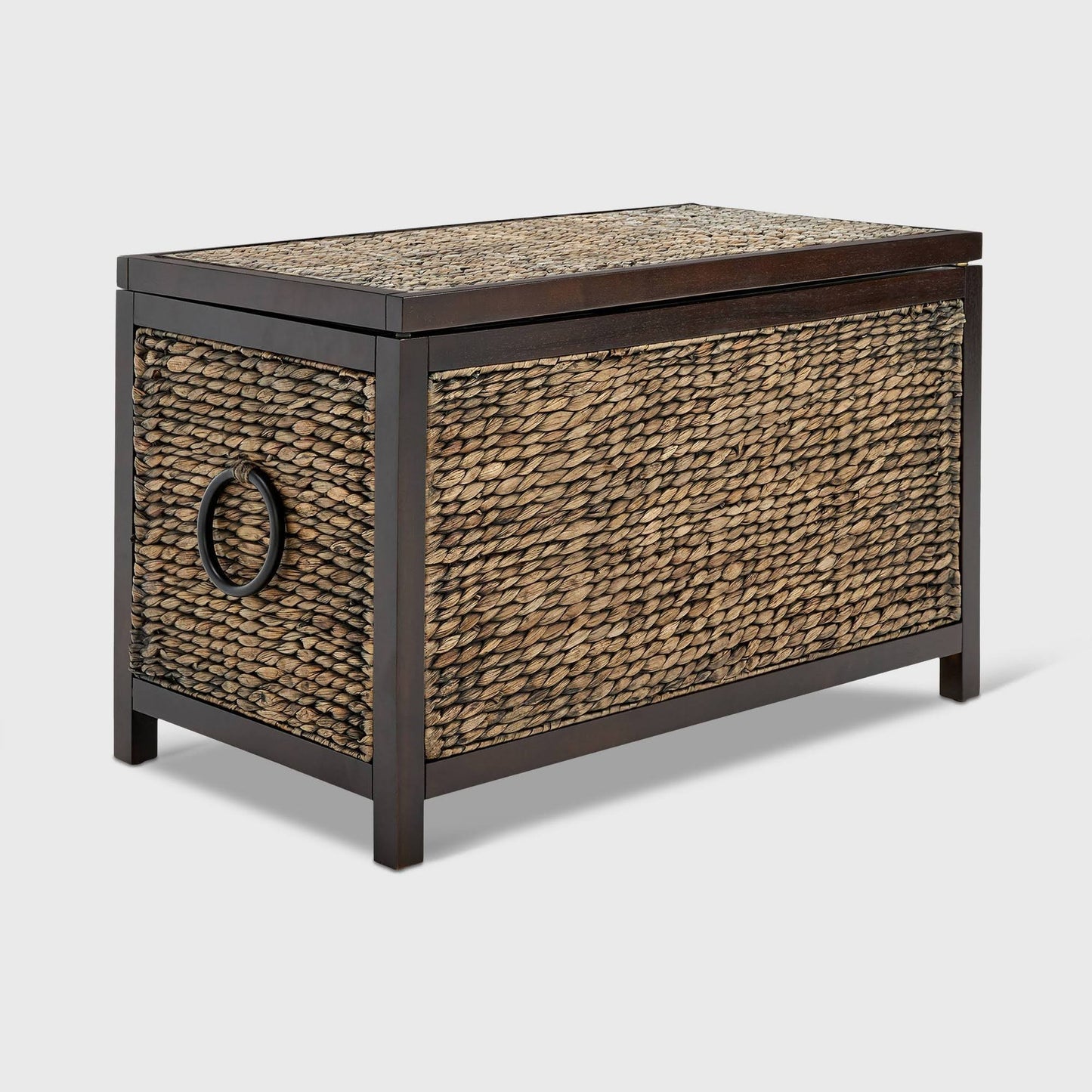 Wilson Storage Trunk Rustic Wicker Black