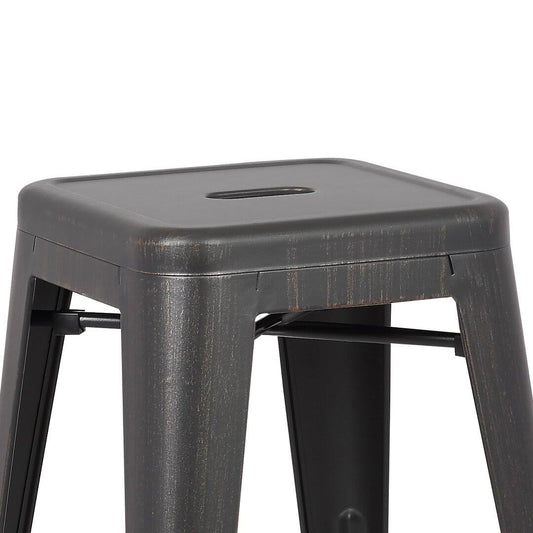 17 Stories Sand Matte Bar Stool Steel Steel Meriden