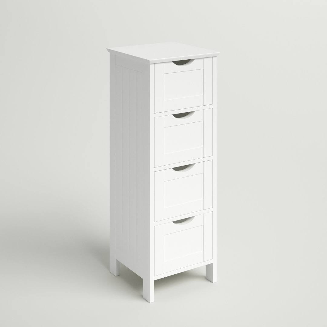 11.81 W X 32.28 H X 11.81 D Free-Standing Bathroom Cabinet