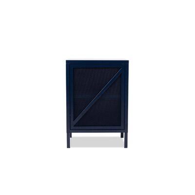 2 - Shelf Storage Cabinet Color: Blue Titan