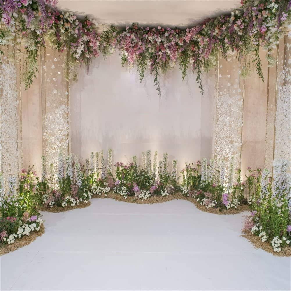 10x10ft Wedding Backdrop Romance Archway Bridal Shower Flowers Wall Curtain Cradle Ceremony Banner Background For Photography Vinyl