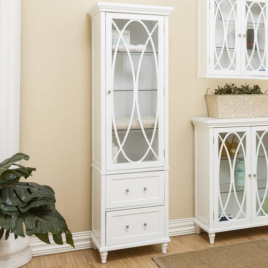 18 W X 60 H X 14 D Free-Standing Linen Cabinet Darby Home Co