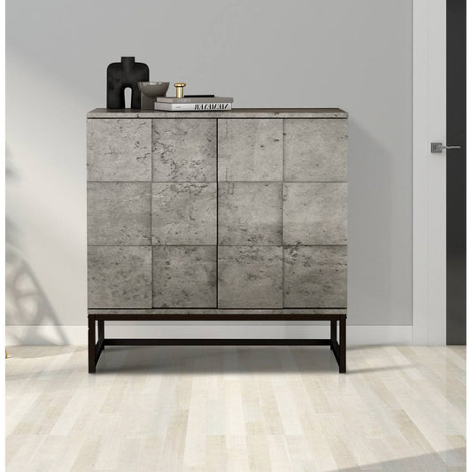 Style Metal Base Cabinet With 2 Doors 17 Stories