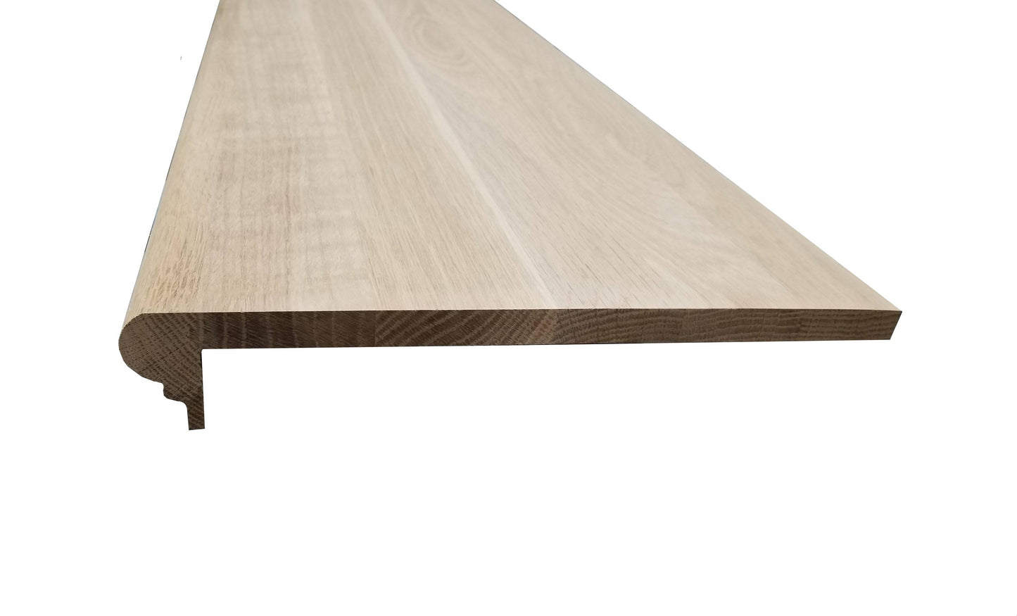 Unfinished Solid Wood White Oak 5月8日 In. Thick X 11.5 In. Wide X 36 In. Length Retrofit Stair Tread, $49.99  Usd/Box