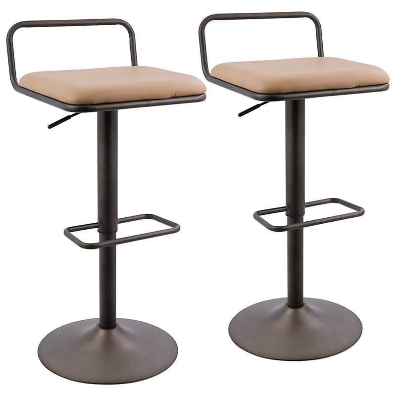 Swivel Adjustable Height Bar Stool 17 Stories