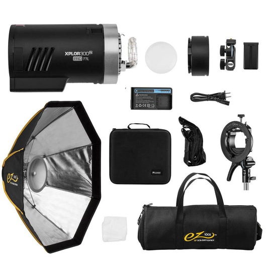 Xplor 300 Pro Ttl R2 Kit With Glow Ez Lock Octa Softbox