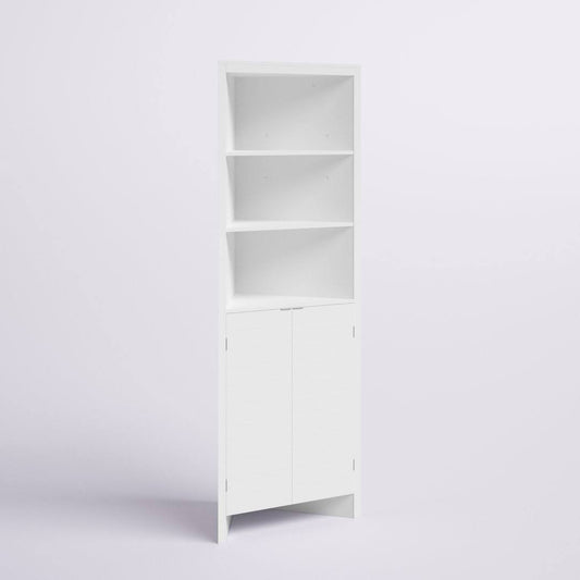 23.3 W X 63.88 H X 16.88 D Linen Cabinet Dotted Line Finish