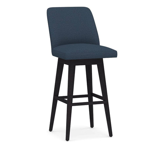 Upholstered Bar Height Swivel Bar Stool