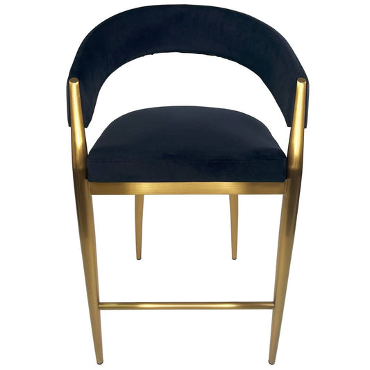 26 Counter Height Gold Stainless Steel Barstool Etta Avenue Upholstery