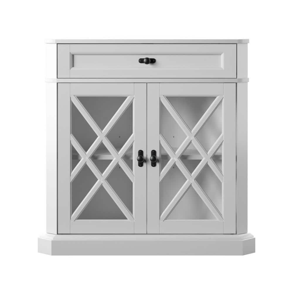 2 Door Corner Accent Cabinet