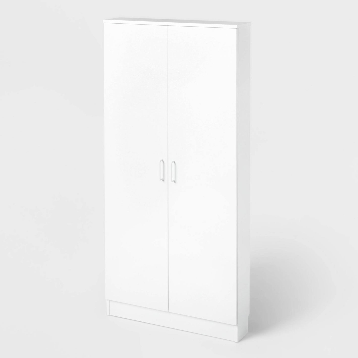 Wall Mounted Shallow Storage Cabinet White