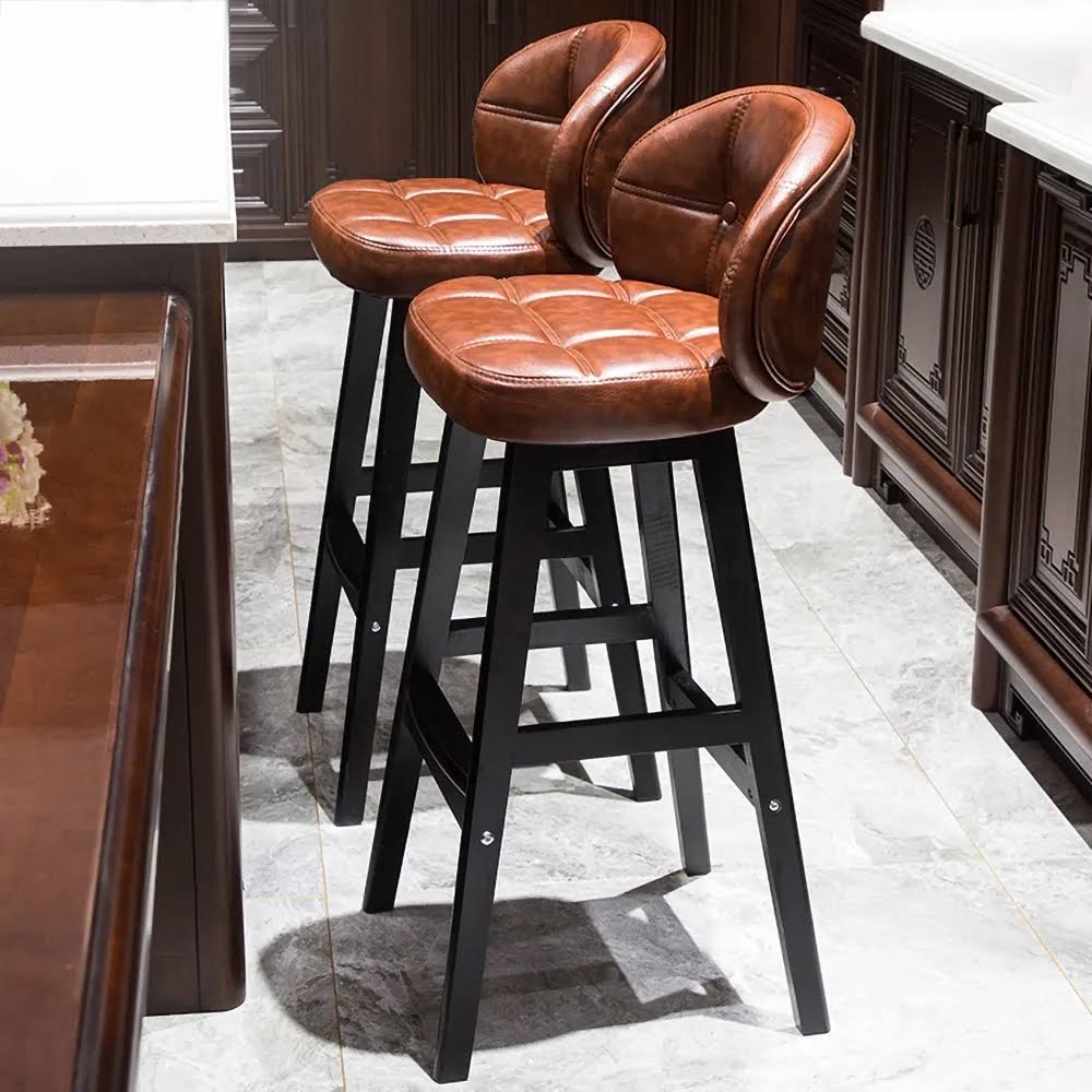 Upholstered Bar Stools Pu Leather