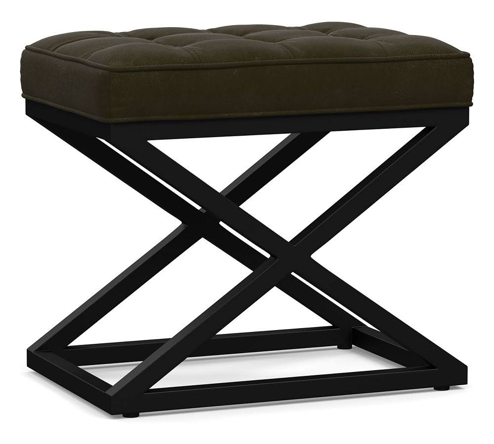 Tufted Leather Stool