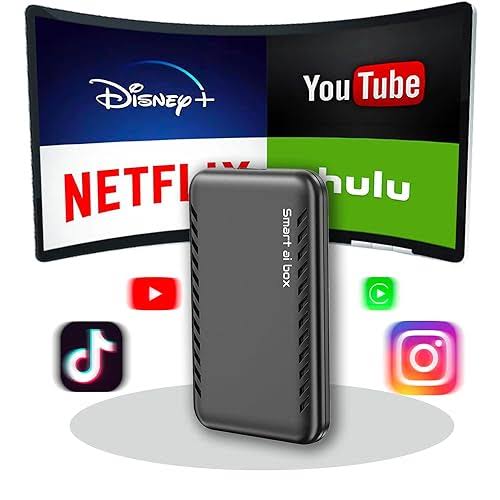 2024 Newest The Drivebox Pro For Car Autoflix Llyyee 4 In 1 Android Auto Wireless Adapter & Carplay Wireless Adapter With Netflix/Youtube/Screen