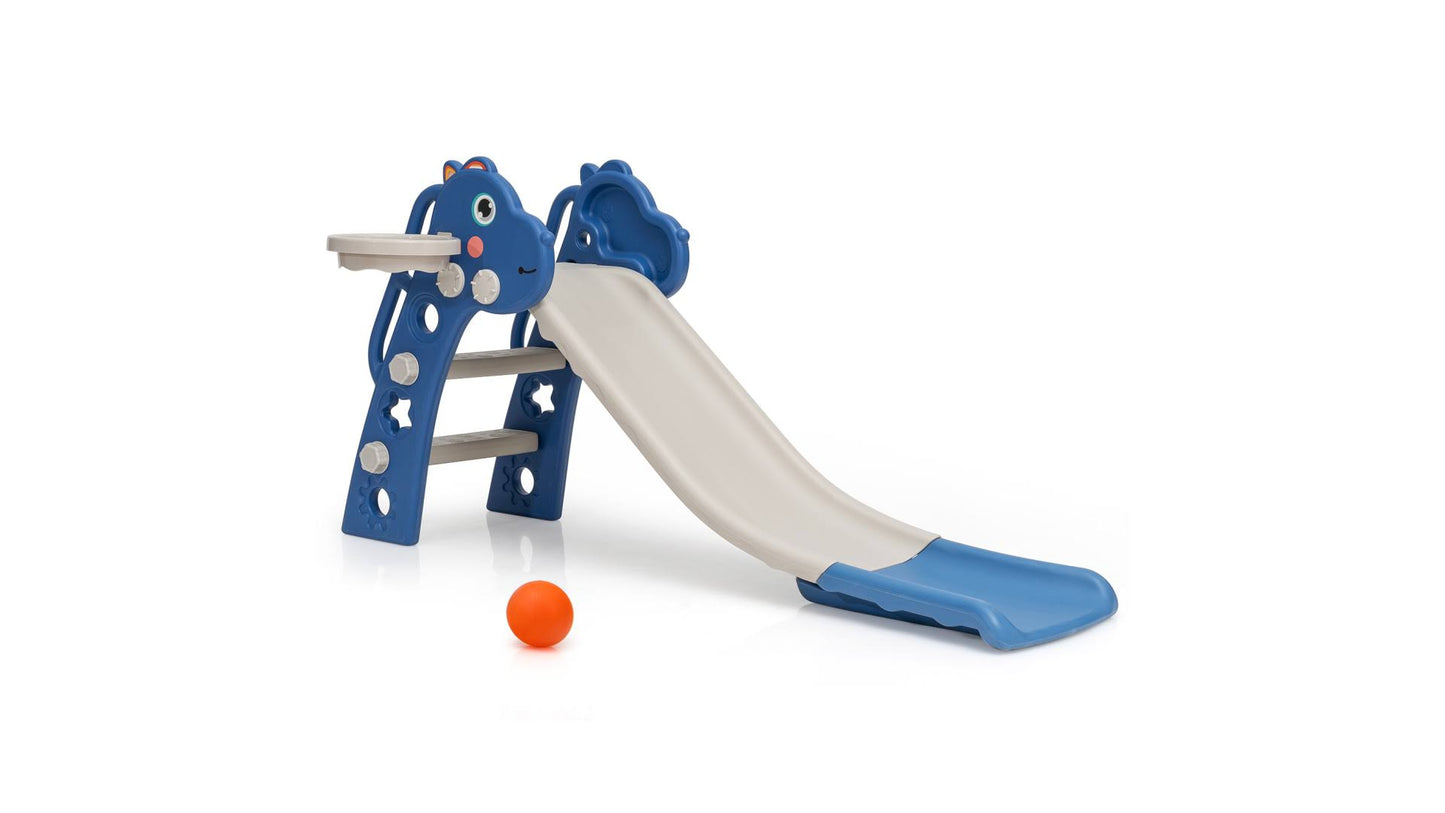 3-In-1 Climber Slide Play Set With Basketball Hoop Kids