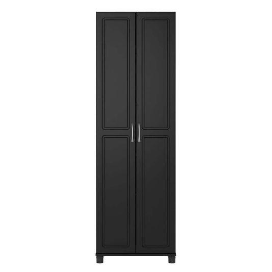 24 In. Obsidian Black Utility Storage Cabinet