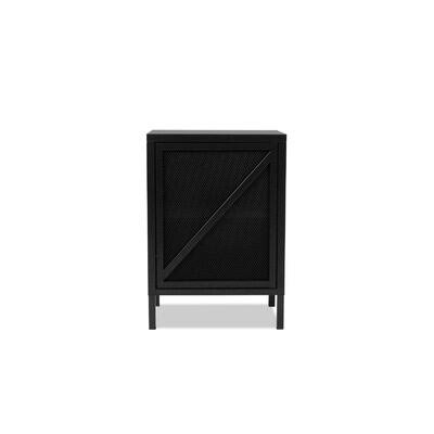 2 - Shelf Storage Cabinet Color: Black Sand