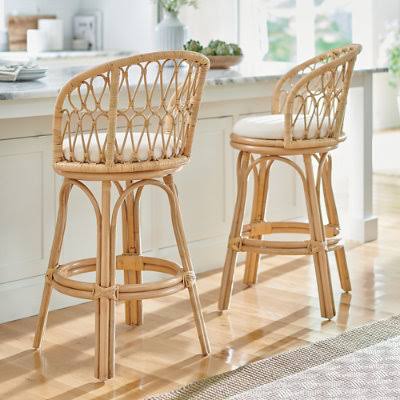 Swivel Bar & Counter Stool - Counter Height (24 H Seat) - Grandin Road