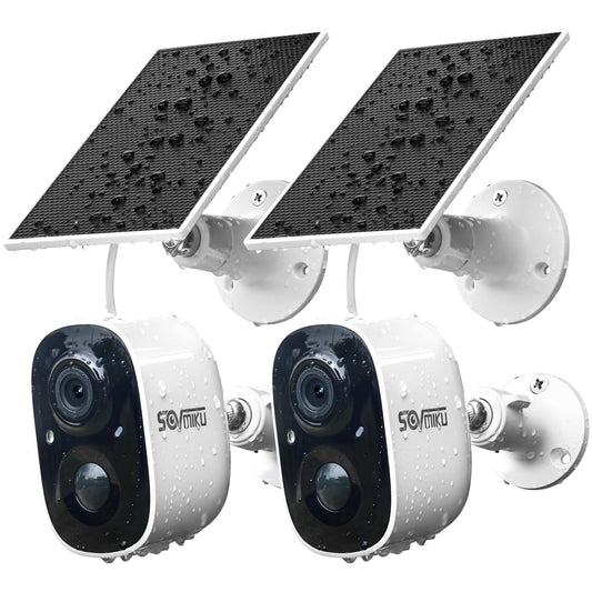 2cg6 2k Solar Security Camera Wireless Outdoor,Battery Powered Cam,Easy To Setup,Pir Motion Detection, Two Way Audio, Audible Flashlight