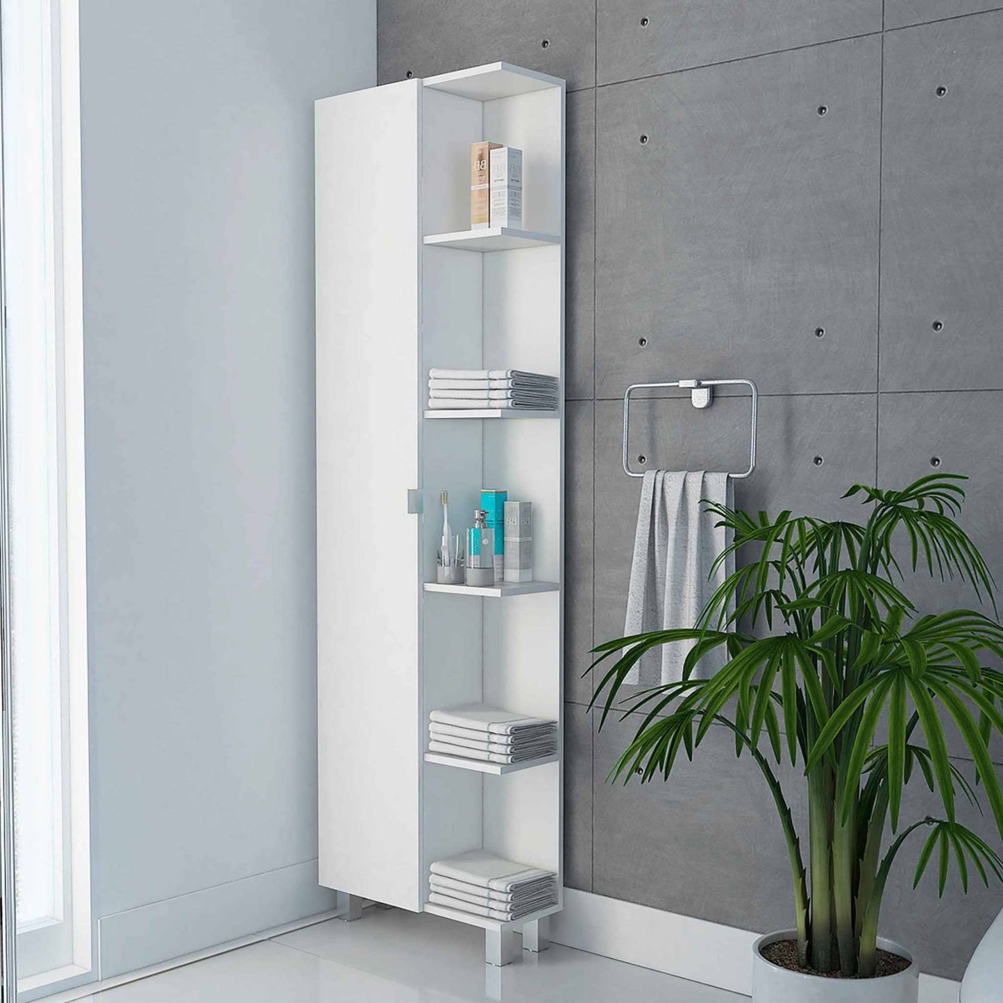 Urano Linen Cabinet White