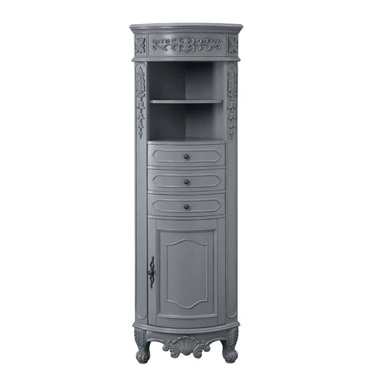 Winslow 22 In. W X 14 In. D X 67.5 In. H Single Door Linen Cabinet In Antique