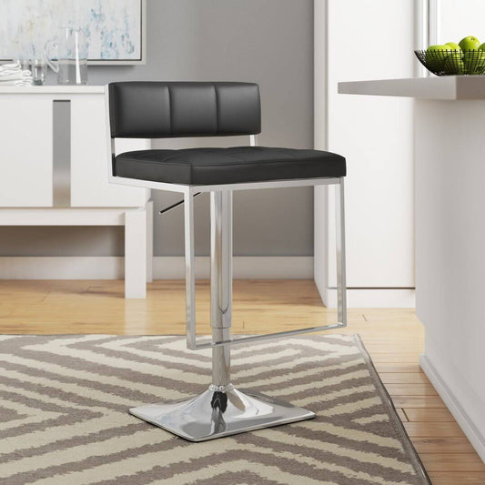 Swivel Adjustable Height Stool  Upholstery