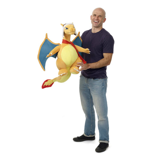 Stuffed Toy Giant-Sized Charizard Bundle In Orange/Yellow