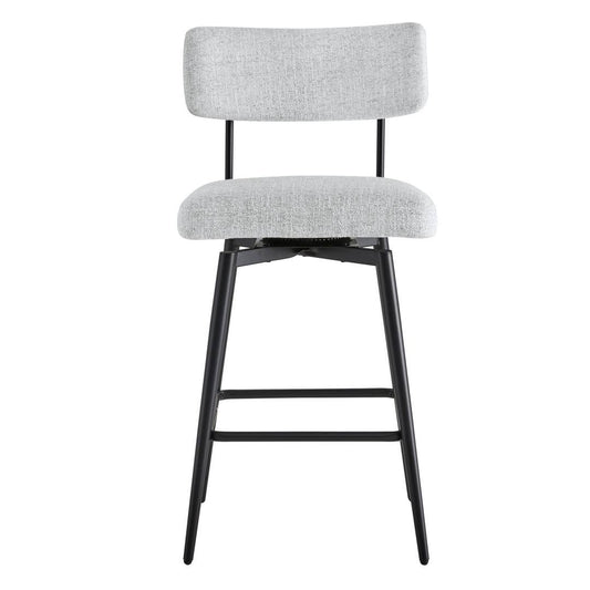 Swivel 27.4 Leather Counter Stool  Upholstery