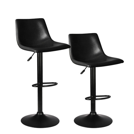 17 Stories Swivel Bar Stools Set Of 2 Counter Height Bar Stool, Height Adjustable Pu Leather Upholstered Barstools With Footrest And Back