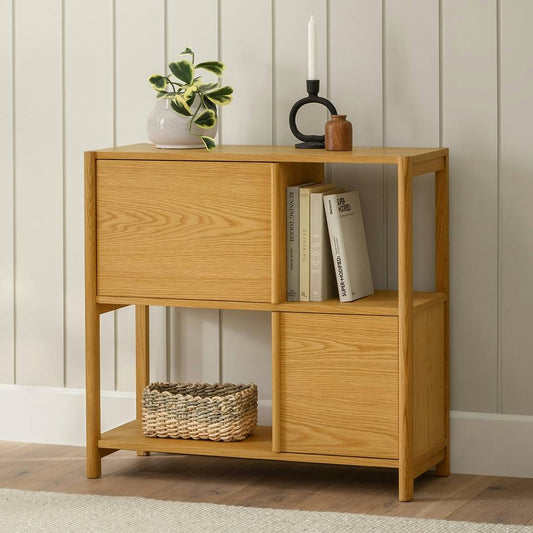 Warm Oak Cabinet Solid Wood