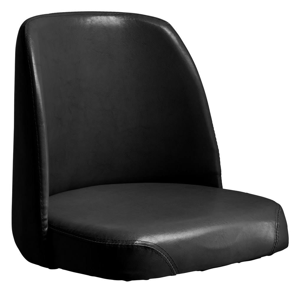 18 Wide Black Barstool Bucket Seat