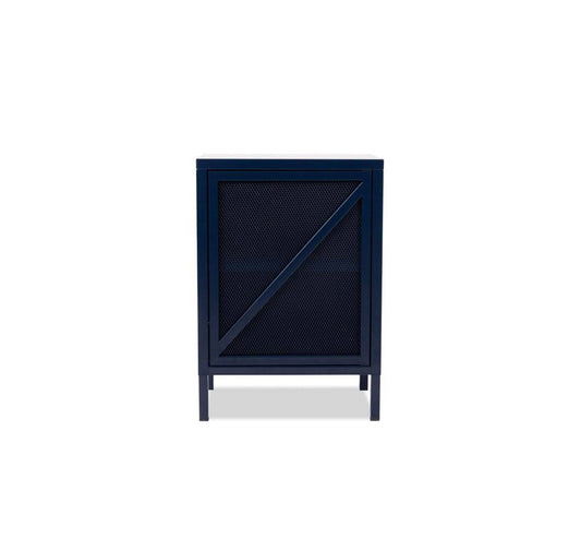 2 - Shelf Storage Cabinet Color: Blue Titan