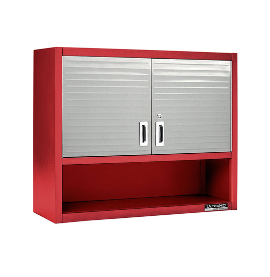 Wall Cabinet W/ Keys, 36 W X 12 D X 30 H, Red